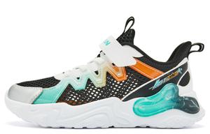 Низкие кроссовки для детей и подростков с амортизацией и износостойкостью QIAODAN, белый/зеленый