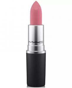 Пудровая губная помада Kiss Mac, цвет Sultriness (baby blue pink)