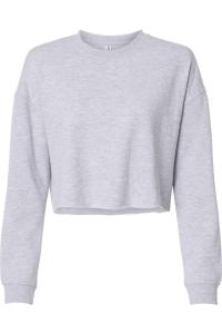 Independent Trading Co. Женский легкий укороченный свитер Crew, цвет grey heather