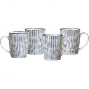 Стаканы ROYAL MAKOTO, набор из 4 штук Ritzenhoff & Breker, белый/синий