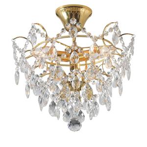 Потолочный светильник Markslöjd Rosendal II, хрустальное стекло / нержавеющая сталь - 3 пламени