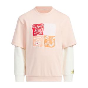 Футболка для детей с круглым вырезом Moderate Adidas, светло розовый