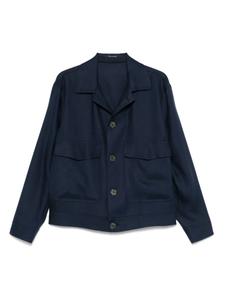 Льняная куртка-рубашка Tagliatore, синий