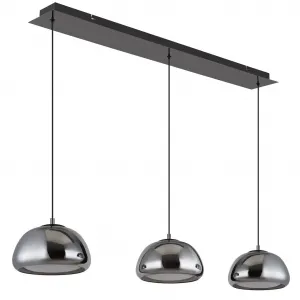 Подвесной светильник LED AVILA LED-модуль 1 шт., теплый белый - холодный белый, подвесной светильник, столовая, обеденная зона, гостиная, регулируемый, стекло Globo Lighting, Schwarz-chrom