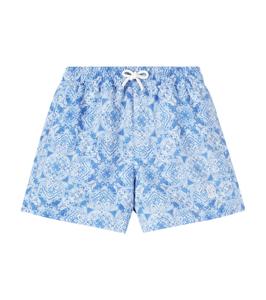 Плавки с принтом пейсли Brunello Cucinelli Kids, Denim