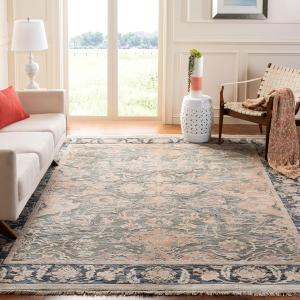 Ковер SAFAVIEH, 183 x 275 см, Sultanabad Collection, Grey & Beige, ручной вязки традиционный восточный шерстяной, идеально для помещений с высокой проходимостью в гостиной, спальне (SUL1087A)