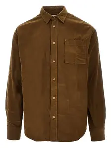 Рубашка из вельвета с карманами River Foret, коричневый