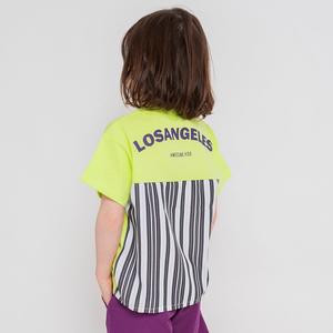 Футболка с коротким рукавом из смешанных материалов