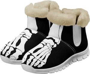 Psesaysky Женские зимние ботинки с белой подошвой, мини-ботинки с теплой меховой подкладкой, уличная обувь, удобные ботильоны, зимние ботинки