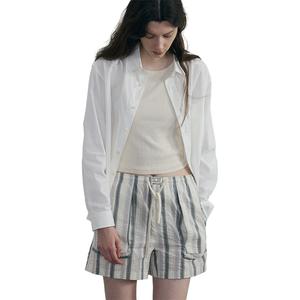 C2H4 Повседневные шорты Unisex Cream Gray