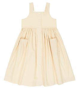 Платье Laly из хлопка Bonpoint, бежевый