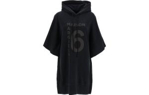 Платье с короткими рукавами женское черное Mm6 Maison Margiela