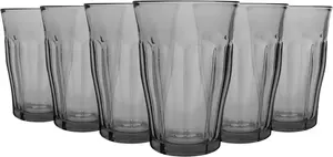 Стаканы для коктейлей Picardie Highball - 360 мл - серые - упаковка из 6 шт. Duralex