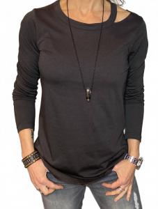 Chaser Футболка с длинными рукавами и вырезом на плечах, цвет Union Black