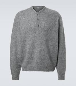 Кашемировый свитер хенли A.Presse, Gray