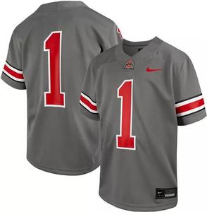 Серая реплика футбольной майки Nike Youth Ohio State Buckeyes #1