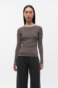 Топ Envii ALLY O NECK , Moonstruck/Chocolate/Brown