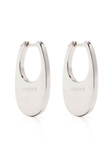 Серьги Medium Swipe с логотипом Coperni, серебряный