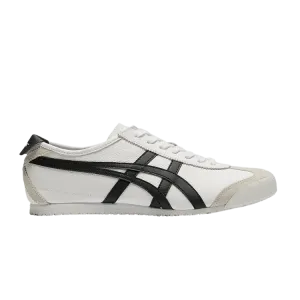 Кроссовки Onitsuka Tiger Mexico 66 White Black Suede Toe, белый