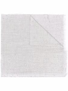 Шарф с пайетками Brunello Cucinelli, серый