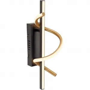 Настенный светильник EMANDA LED-панель 1 шт. Теплый белый LED, диммируемый, Switchmo Just Light, Schwarz/messing