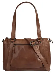 Сумочка Spikes & Sparrow, натуральная кожа, цвет Cognac