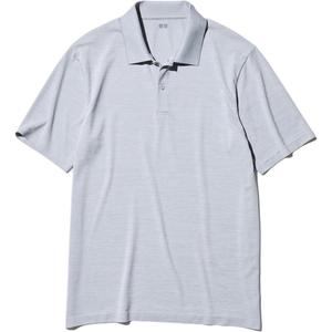 Поло унисекс серое UNIQLO, серый