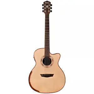 Акустико-электрогитара Washburn WCG25SCE Comfort Series Grand Auditorium с открытым корпусом, цельной верхней декой из ели ситка и грифом из красного дерева, 6-струнная