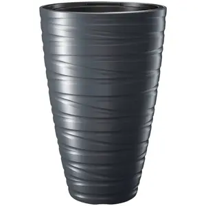 Цветочный горшок Prosperplast «Лабиринт», (1 шт.), Ø 37,5 x 57,9 см, антрацит