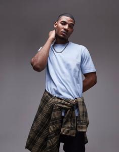 Футболка Topman свободного кроя синего цвета