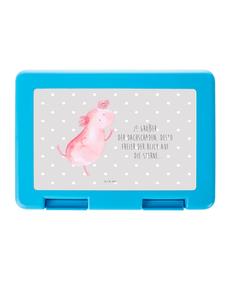 Mr. & Mrs. Panda Ланчбокс с изображением танцующего аксолотля и надписью, пастельно-серый