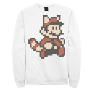 Мужская толстовка Nintendo Super Mario 3 Flying Mario Sprite Licensed Character, белый