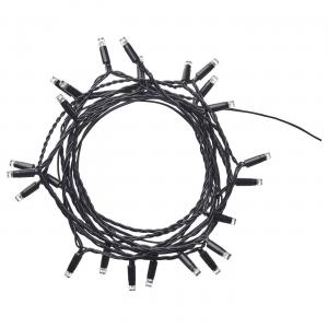 Гирлянда (24), светодиодная, для наружного применения, черная, LEDLJUS IKEA