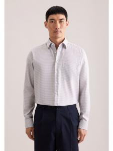 Seidensticker Деловая рубашка, стандартный размер, бежевого цвета