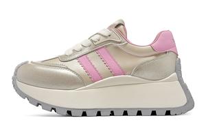 C°BANNER Женские низкие повседневные туфли розовое золото с двумя полосками, цвет Pink Gold with Two Stripes