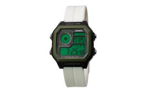 CASIO Кварцевые часы Retrofit Series с силиконовым ремешком, мужские часы с черным циферблатом