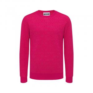 Трикотажная футболка мужская розовая MOSCHINO