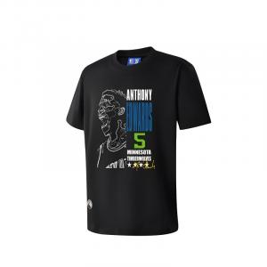 Футболка баскетбольная унисекс черная NBA Player Number Series