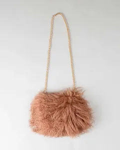 Тибетская многопозиционная сумка для шерсти ягненка De la Roca, бежевый