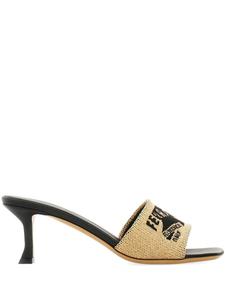 Ferragamo жаккардовые мюли, нейтральный цвет