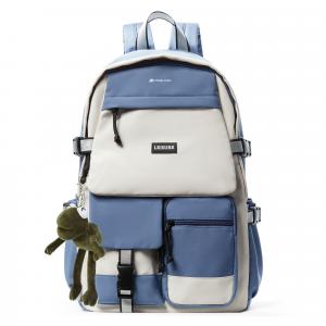 ALPINE PRO Тканевый рюкзак для ноутбука обычный унисекс разноцветный, Royal Blue[with Internet-Famous Frog Pendant]