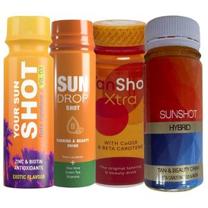 Набор для питья Tan Shot для ускорения загара x4 шт.