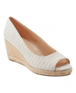 Женские туфли-эспадрильи Nuri на танкетке с открытым носком Bandolino, синий