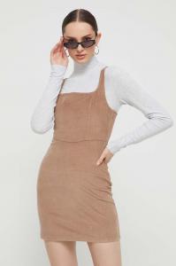 Вельветовое платье Hollister Co., коричневый