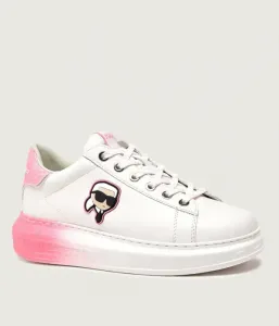 Кроссовки KAPRI из кожи с эффектом омбре Karl Lagerfeld, белый