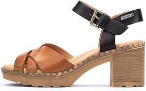 Кожаные сандалии на каблуке PIKOLINOS Canarias для женщин, Brandy