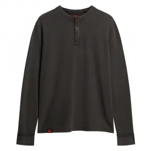 Лонгслив Superdry Vintage Textured Grandad, черный