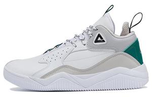 Кроссовки для мужчин среднего размера, размер Large, белые/светло-серые/зеленые Peak