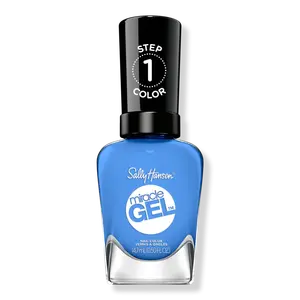 Чудодейственный гель-лак для ногтей, синие и зеленые оттенки. Sally Hansen, Oaseas (light periwinkle blue)