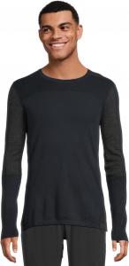 Базовый слой Smartwool Intraknit Thermal Merino Base Layer Colorblock Crew, цвет Deep Navy/Charcoal